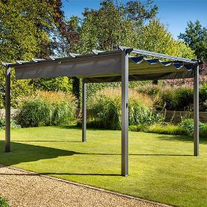 Hartman Roma 3x4m Rectangular Pergola Grey