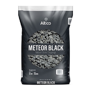 Altico Meteor Black Natural Stone Chippings Large Bag (10-20mm)