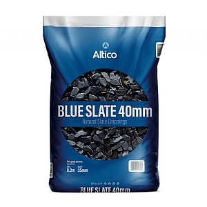 Altico Blue Slate 40mm Natural Slate Chippings Large Bag (20-40mm)