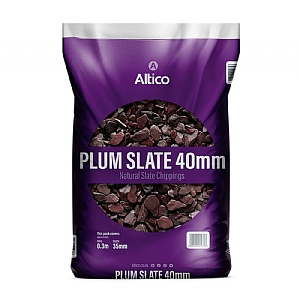 Altico Plum Slate 40mm Natural Slate Chippings Large Bag (20-40mm)