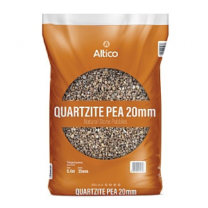 Altico Quartzite Pea 20mm Natural Stone Pebbles Large Bag (10-20mm)