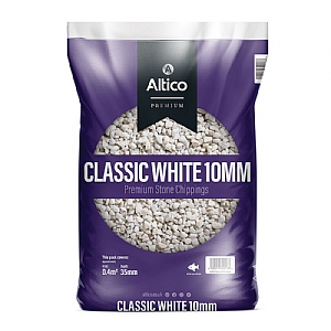 Altico Classic White Premium Stone Chippings Large Bag (8-14mm)