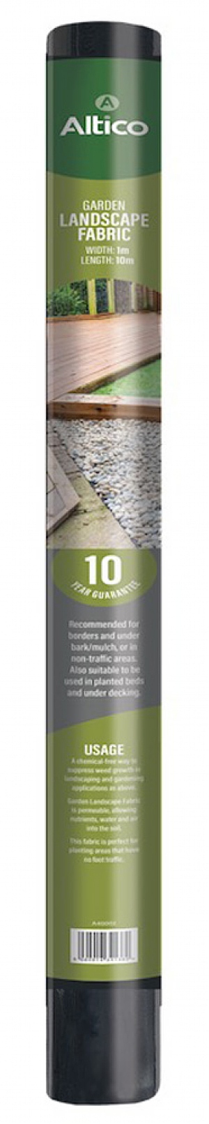 Altico Garden Landscape Fabric 10m x 1m Roll
