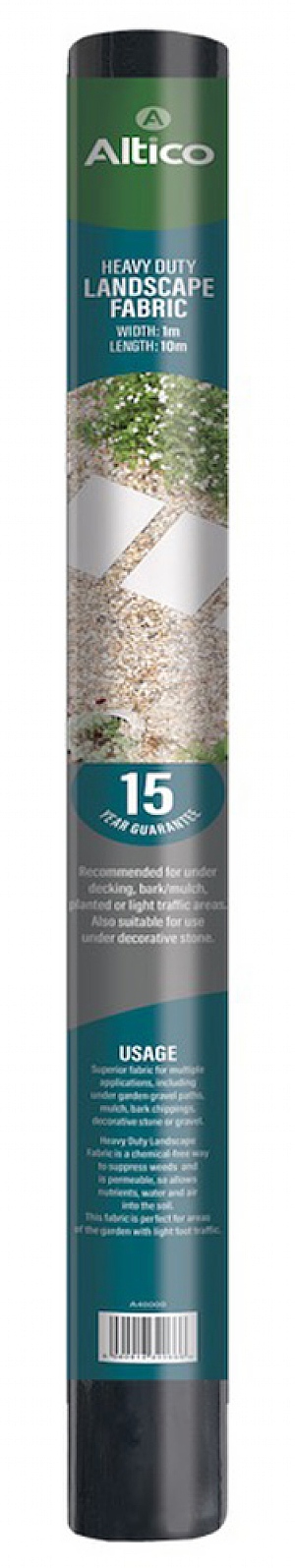 Altico Heavy Duty Landscape Fabric 10m x 1m Roll