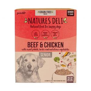 Natures Deli Senior Grain Free Beef & Chicken 395g