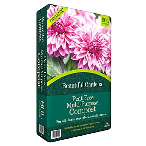 Beautiful Gardens Peat free Multi Purpose compost 60L