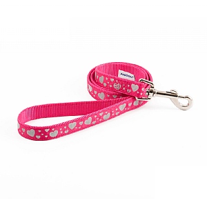 Ancol Reflective Fashion Lead 1m x 19mm Pink