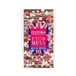 Cocoba Eton Mess Milk Chocolate Bar 100g