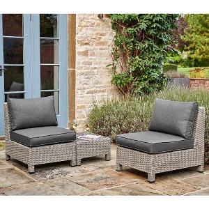 Kettler Palma Low Lounge Companion Set - White Wash