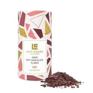 Love Cocoa Dark Hot Chocolate Flakes Tube 200g