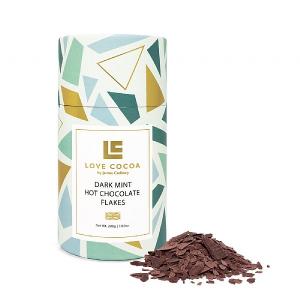 Love Cocoa Dark Mint Hot Chocolate Flakes Tube 200g