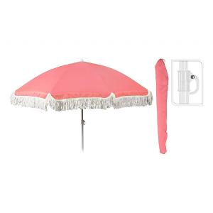 Peach Tassle Umbrella 176cm
