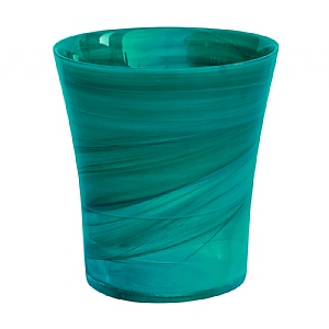 Ivyline Flared Orchid Pot Cover Teal 14cm