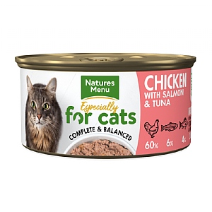 Natures Menu Chicken, Salmon & Tuna Single Serve Wet Cat Food (85g)