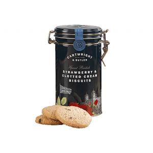 Cartwright & Butler Strawberries & Cream Biscuits Tin 200g