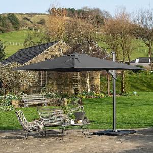 Pacific Lifestyle Challenger T2 3.5 x 2.6m Oblong Anthracite Parasol