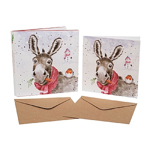 Wrendale 'Muletide Greetings' Donkey Christmas Card Box Set