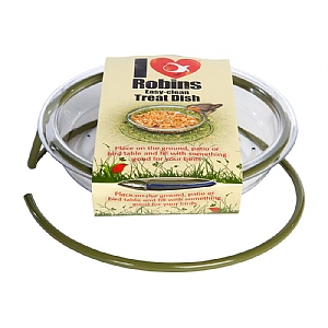 Jacobi Jayne I Love Robins® Easy-Clean Treat Dish Bird Feeder