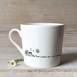 East of India 'It's A Perfect Day To Do Nothing' Wobbly Mug