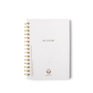 Designworks Ink Ivory Kraft Paper Cover Wirebound Notebook - Small