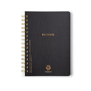Designworks Ink Crest A5 Notebook - Ebony