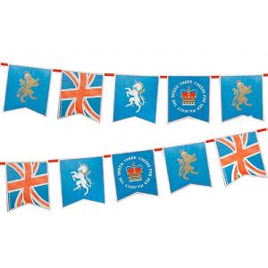 Right Royal Spectacle Union Jack 12 Flag Bunting 3m