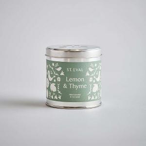 St Eval Summer Folk Collection Lemon & Thyme Tin Candle