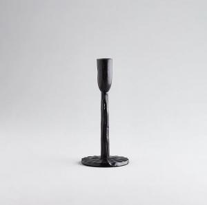 St Eval Medium Black Candlestick Holder 26cm