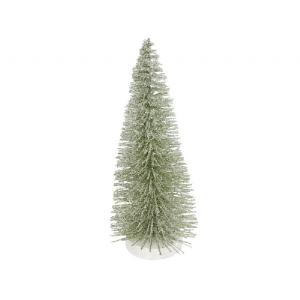 Gisela Graham Medium Green Glittered Bristle Tree