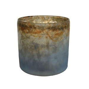 Decoris Tealight Holder Misty Blue 9cm