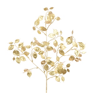 Gold Pearlised Honesty Spray 66cm