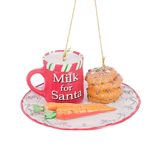 Floralsilk Coloured Resin Santa Plate