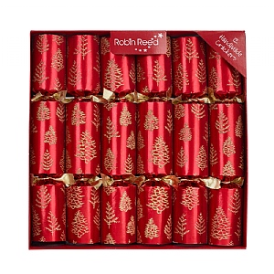 Robin Reed 12" Tree Flakes Christmas Crackers - Pack of 12