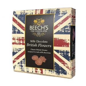 Beech's Fine Chocolates British Milk Chocolate British Flowers 90g
