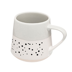Siip Dipped Dotted Mug - Light Grey