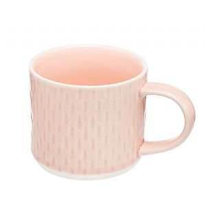 Siip Embossed Teardrop Mug - Pink