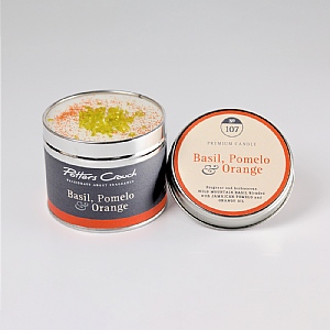 Potters Crouch Basil Pomelo & Orange Tin Candle 