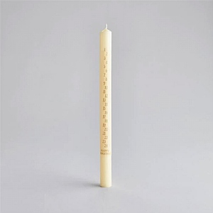 St Eval Unscented Ivory Tapered Advent Candle