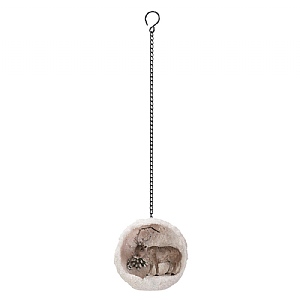 Vivid Arts Reindeer in Snowball Hanging Decoration