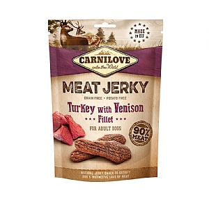 Carnilove Meat Jerky Turkey With Venison Fillet 100g