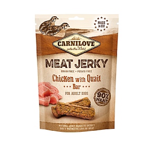 Carnilove Meat Jerky Chicken & Quail Bars 100g