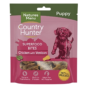 Natures Menu Country Hunter Superfood Bites Chicken & Venison Treat Puppy Treat (70g)