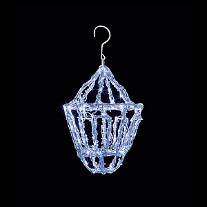 Premier Soft Acrylic Cool White Hanging Twinkling Lantern (120 LEDs)