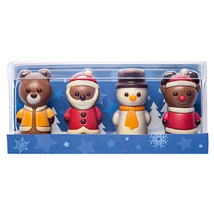 Weibler Mini Chocolate Christmas Figures In Gift Box 40g