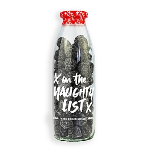 Treat Kitchen Message Bottle On the Naughty List 350g