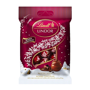 Lindor Double Chocolate Mini Truffles Bag 80g