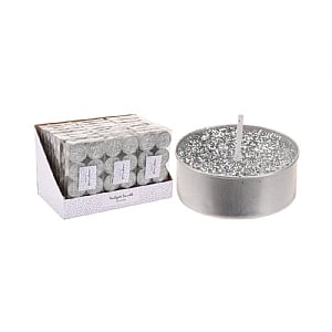 Silver Tealights Set 8