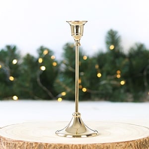 Polished Brass Candle Stick Holder