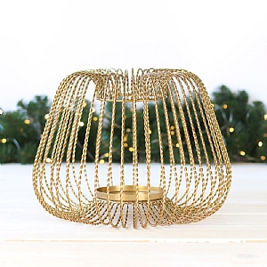Gold Iron 3 Tealight Holder