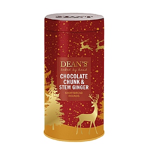 Deans Chocolate Chunk & Ginger Shortbread Rounds Tin 150g
